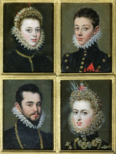 Portrait of Two Men and Two Women by Alonso Sánchez Coello